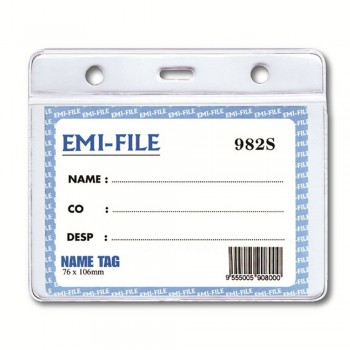 Transparent Name Tag 982 - 71mm (H) x 108mm (W) Card Size