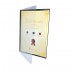521A Certificate Holder with Transparent - Blue