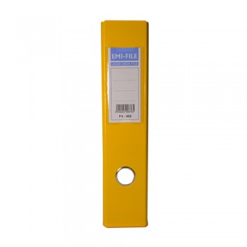EMI PVC 75mm Lever Arch File A4 - Yellow