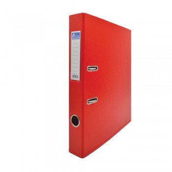 EMI PVC 50mm Lever Arch File F4 - Red