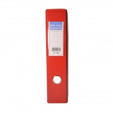 EMI PVC 75mm Lever Arch File A4 - Red