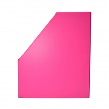 5" PVC Magazine Box File - Fancy Pink